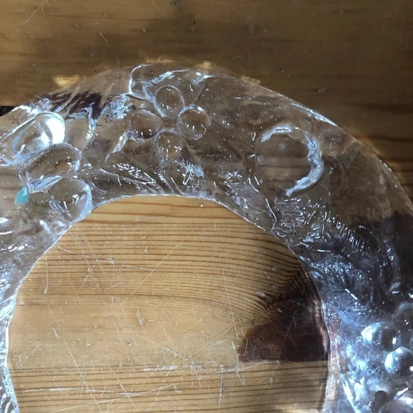 Vetreria Etrusca Italy  Glass Wreath Candle Holder - Picture 3 of 6